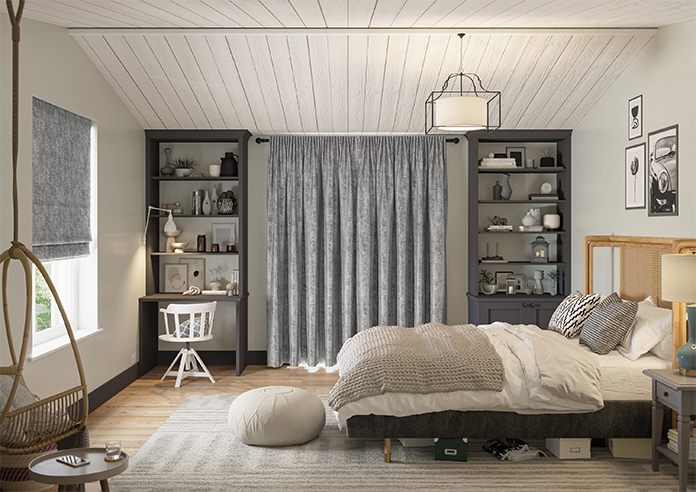 Anaconda, Metallic Grey - Made to Measure Curtains - Image 15